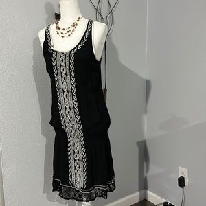 Mono Reno black tank flapper style dress